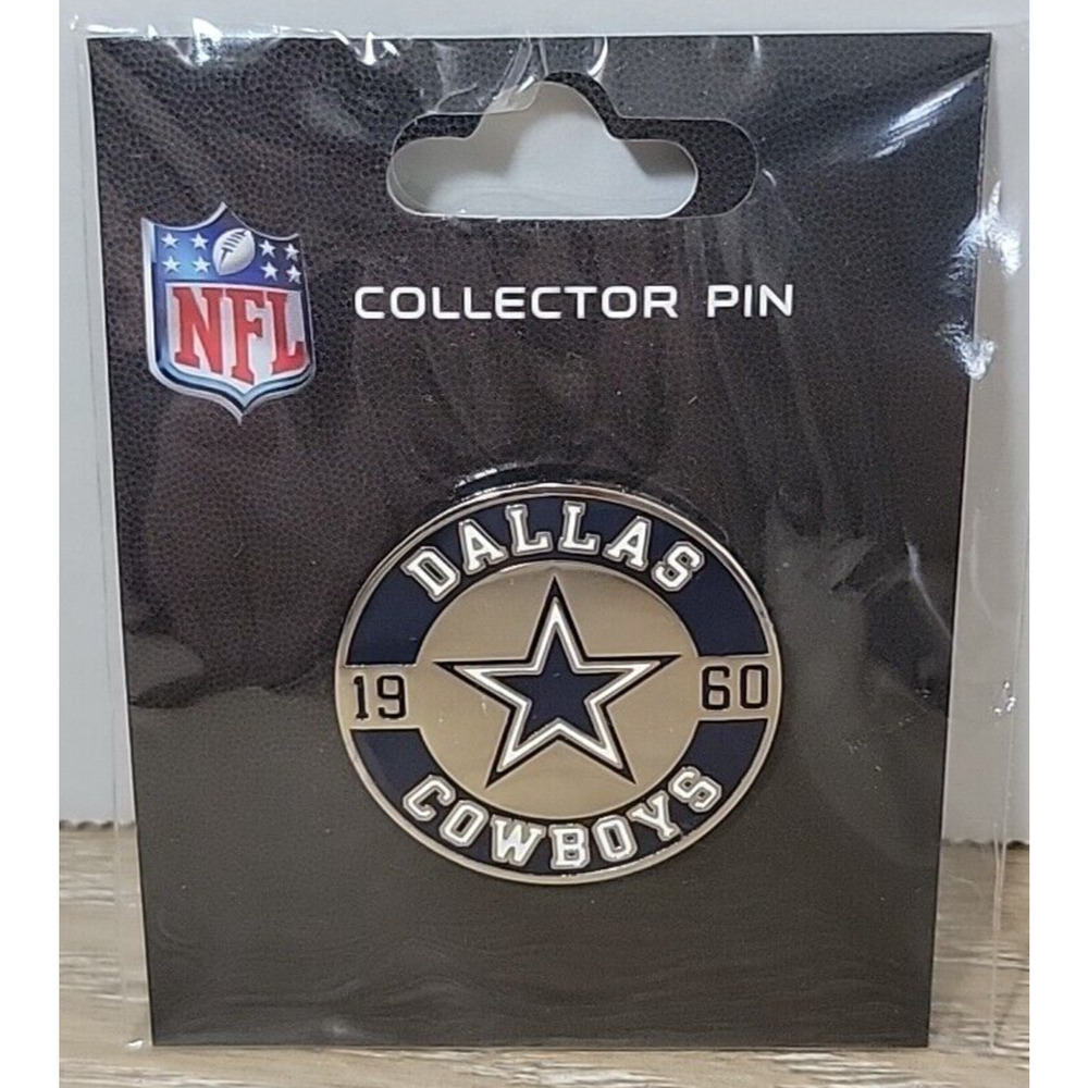 DALLAS COWBOYS Established 1960 Blue‎ Star Label Pin NEW WINCRAFT